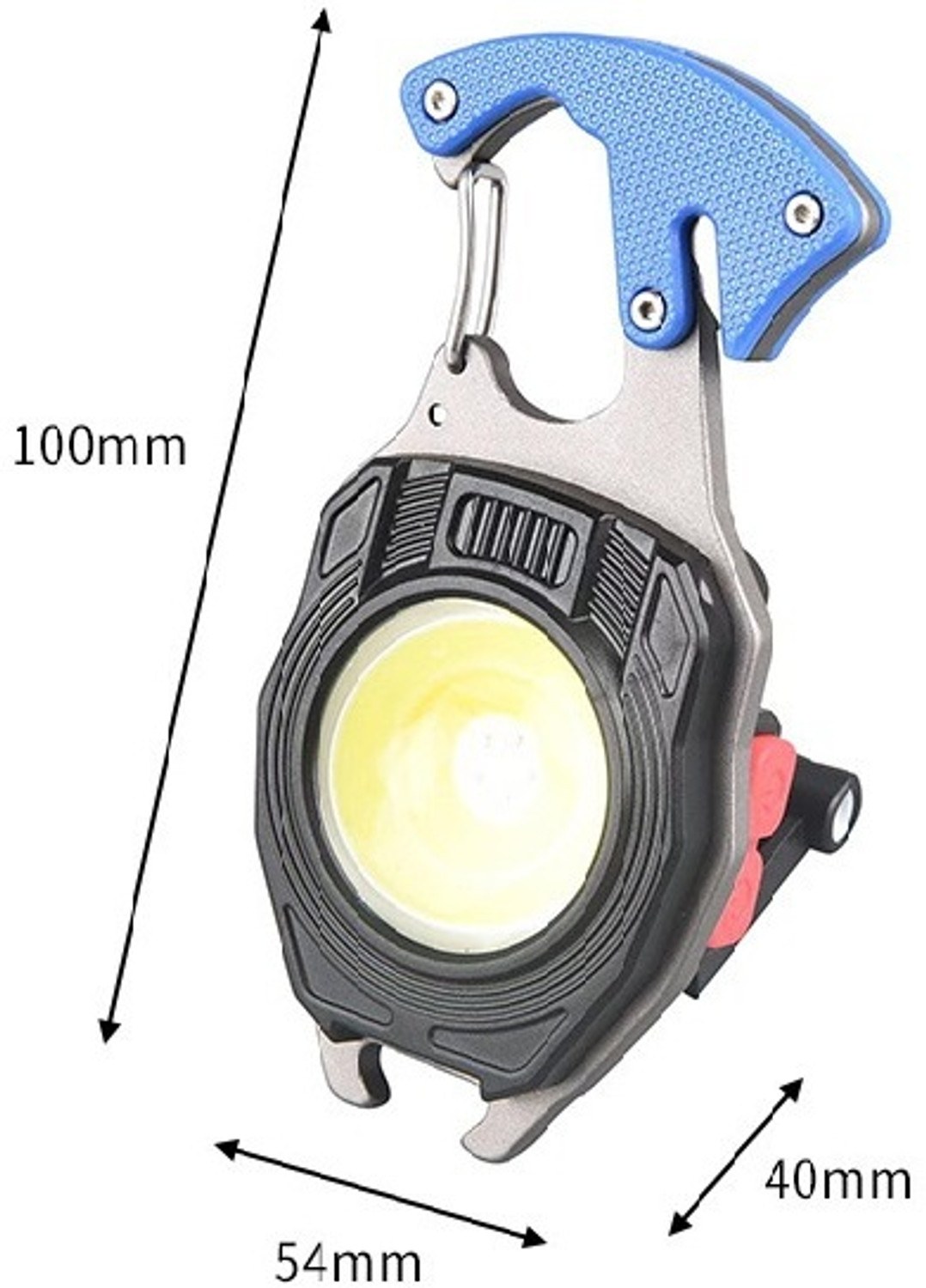 Image of Bistrodel Rechargeable Keychain LED Flashlight with Multi-Tools 3 hrs Torch Emergency Light