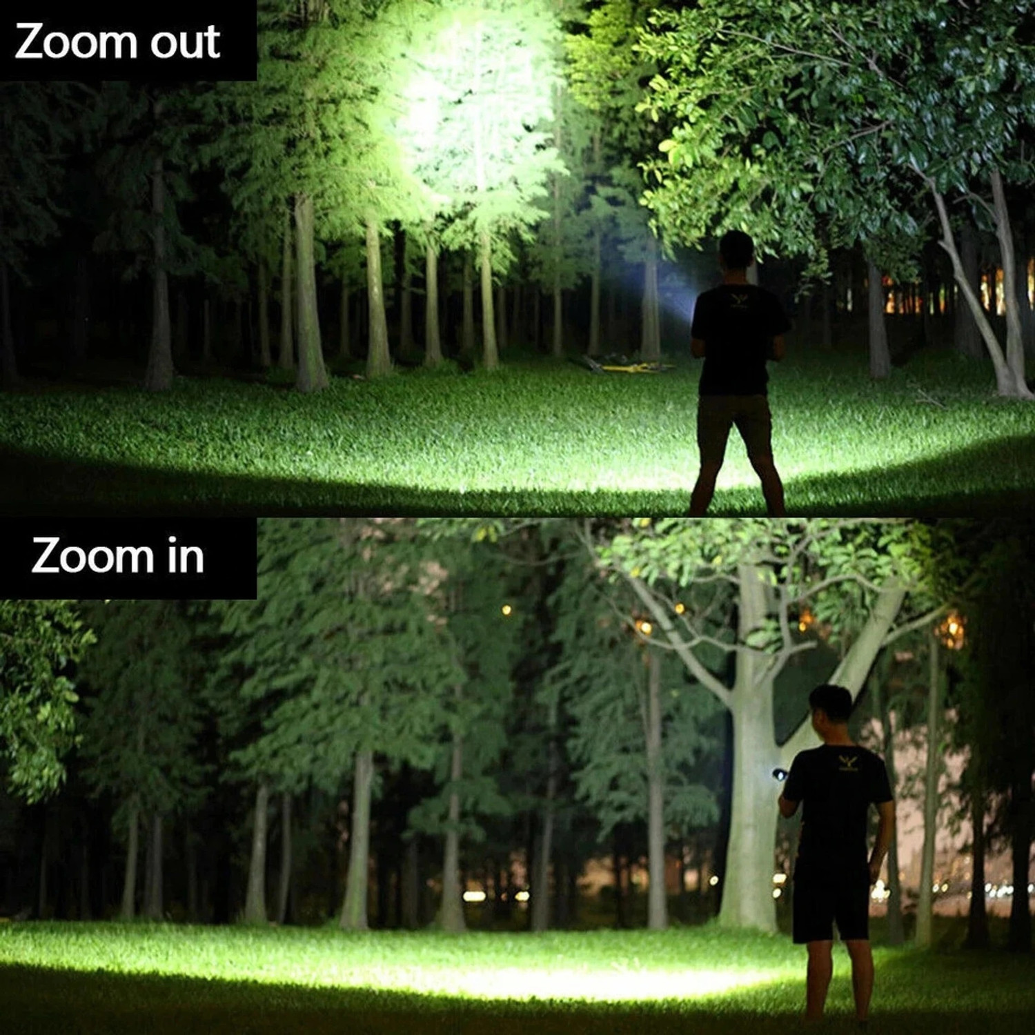 Image of HYMASA M15 Metal Led Light Long Range 1000 Meter 1 Km High Power Zoomable & Type-C Torch