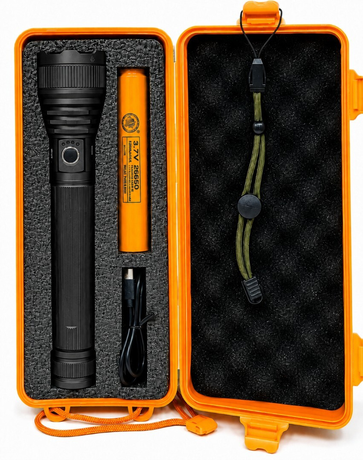 Image of HYMASA KZ-982 Professional LED Torch with Zoom Focus & High Brightness Beam 12 hrs Torch Emergency Light
