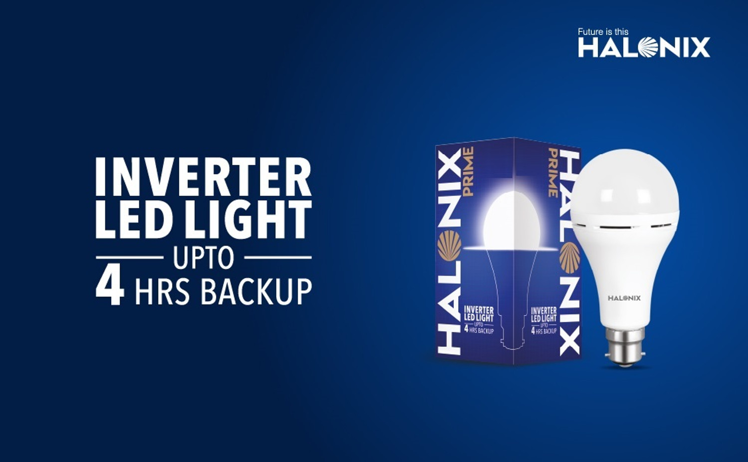 Image of HALONIX 14W Inverter Rechargeable bulb 4 hrs Bulb Emergency Light