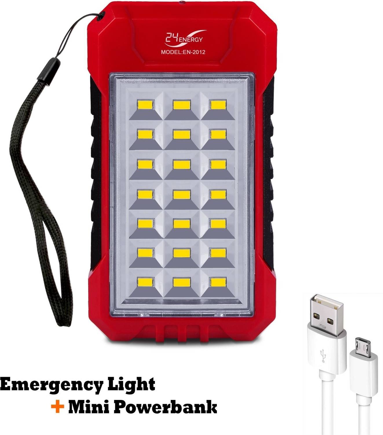 24 ENERGY Hi-Bright Led Solar Light with Electric Chargeable 5 hrs Lantern Emergency Light