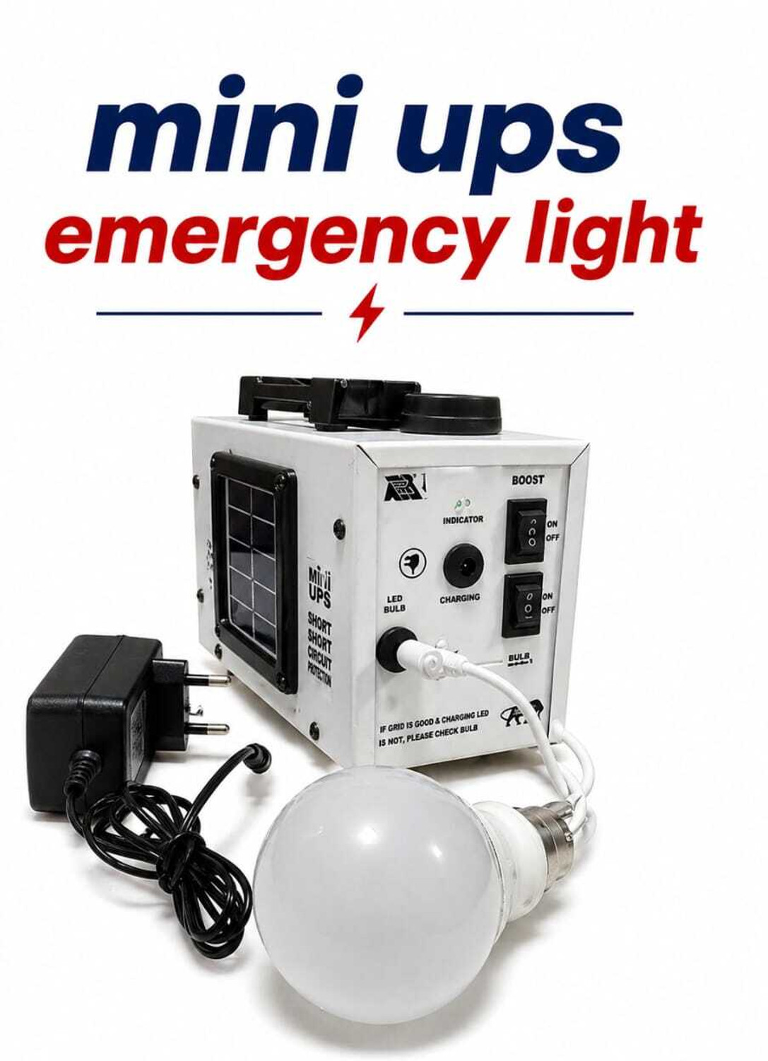 Image of AJSTAR 8060 MINI UPS AJ 3 hrs Bulb Emergency Light