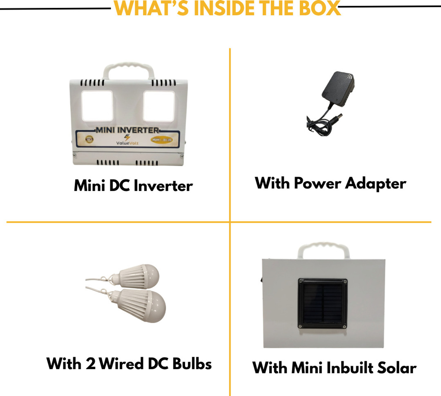 Image of Value Volt Mini Inverter 9595 8 hrs Flood Lamp Emergency Light