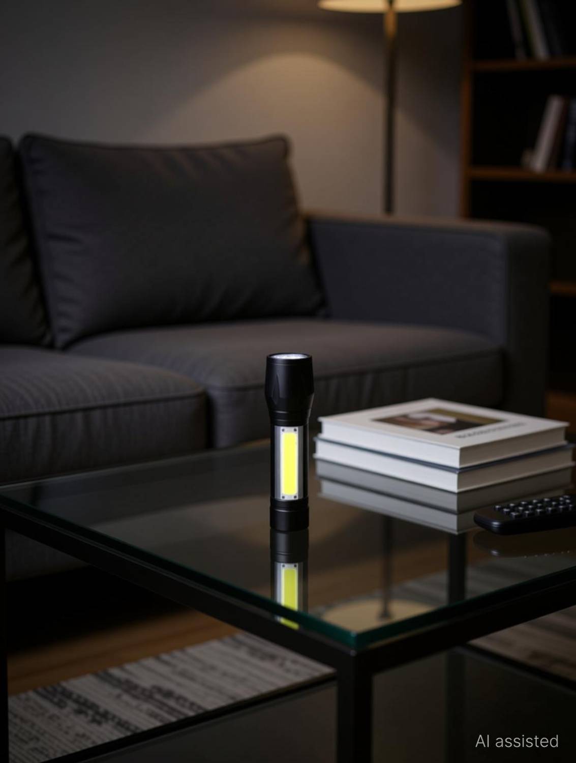 BloomiFy 2 in 1 Led Flashlight Zoom Light Mini Size Torch 6 hrs Torch Emergency Light
