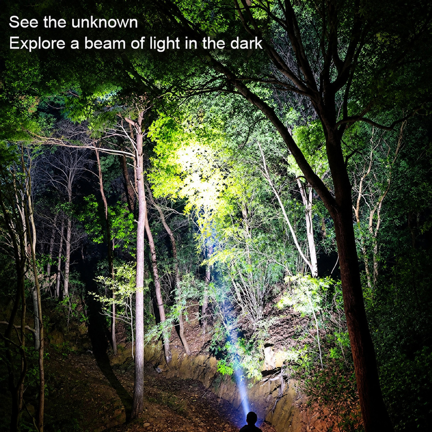 Image of Zeus Volt Aluminum Alloy Flashlight 30W LED Side COB Type-C USB 3 Modes Zoomable 6 hrs Torch Emergency Light (Multicolor)