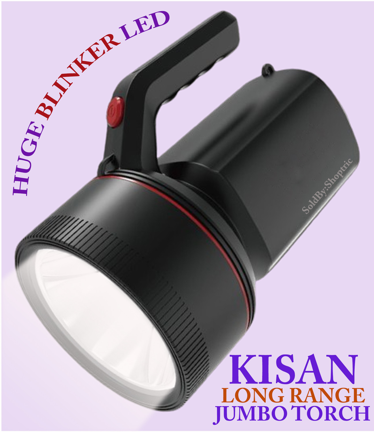 Image of shoptric multi mode superbright jumbo kisan torch for 2000 meter long range blinker led Torch