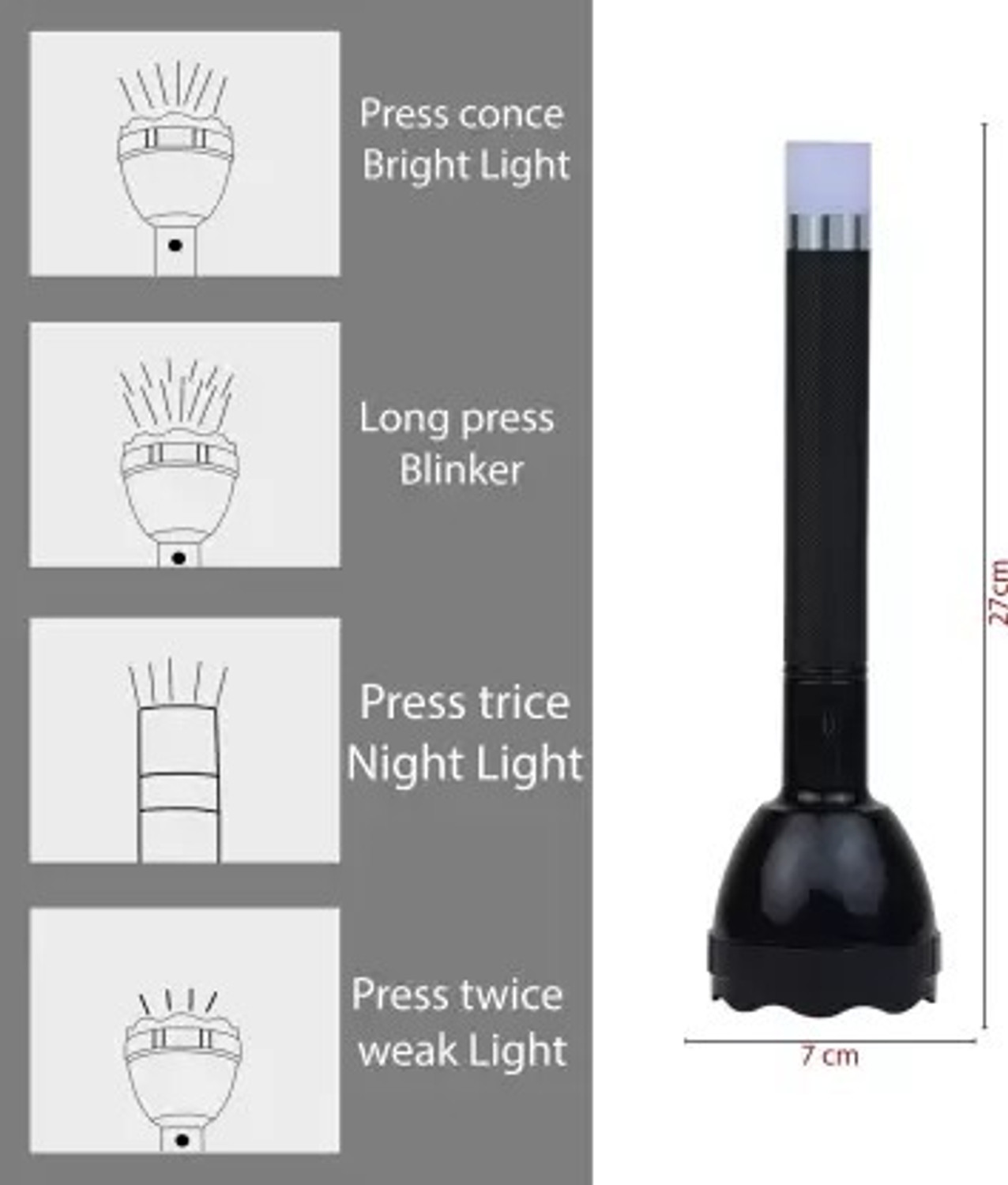Image of Zeno volt 80W Led Torch Strong Beam 1Km Range & Cob Tracking Light Rechargeable 6 hrs Torch Emergency Light
