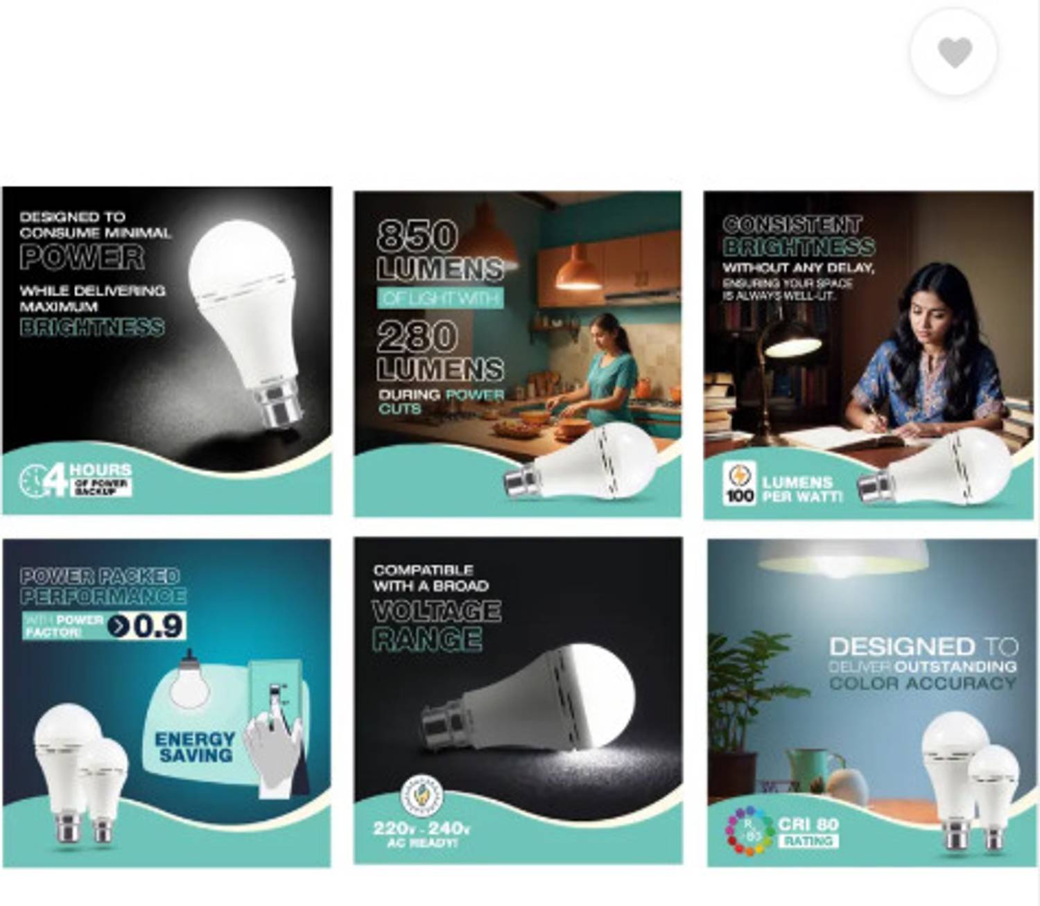HAVELLS 8.5W LED Inverter Bulb Emergency Light - Image 4