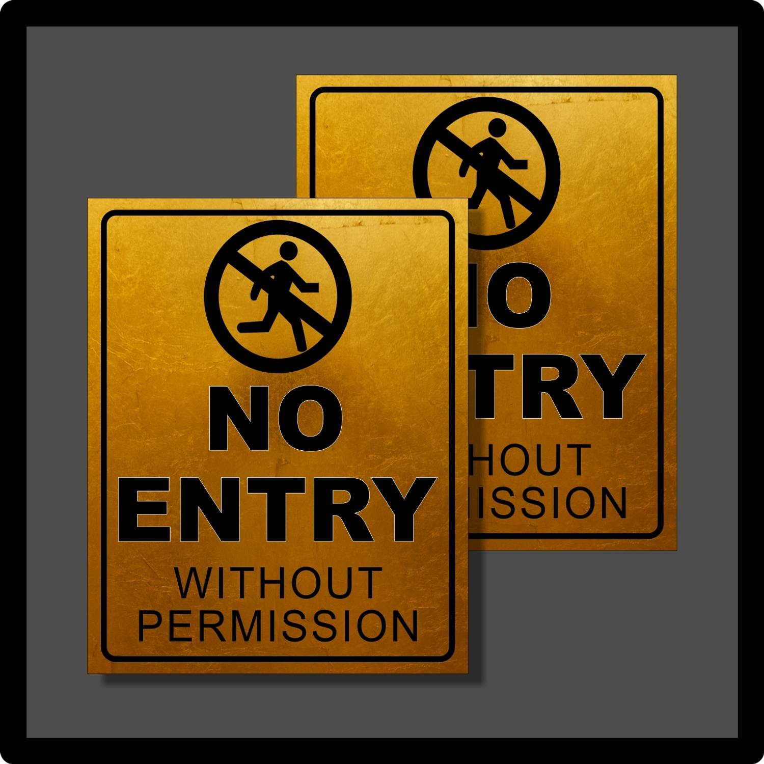 BPDESIGNSOLUTION No Entry Emergency Sign