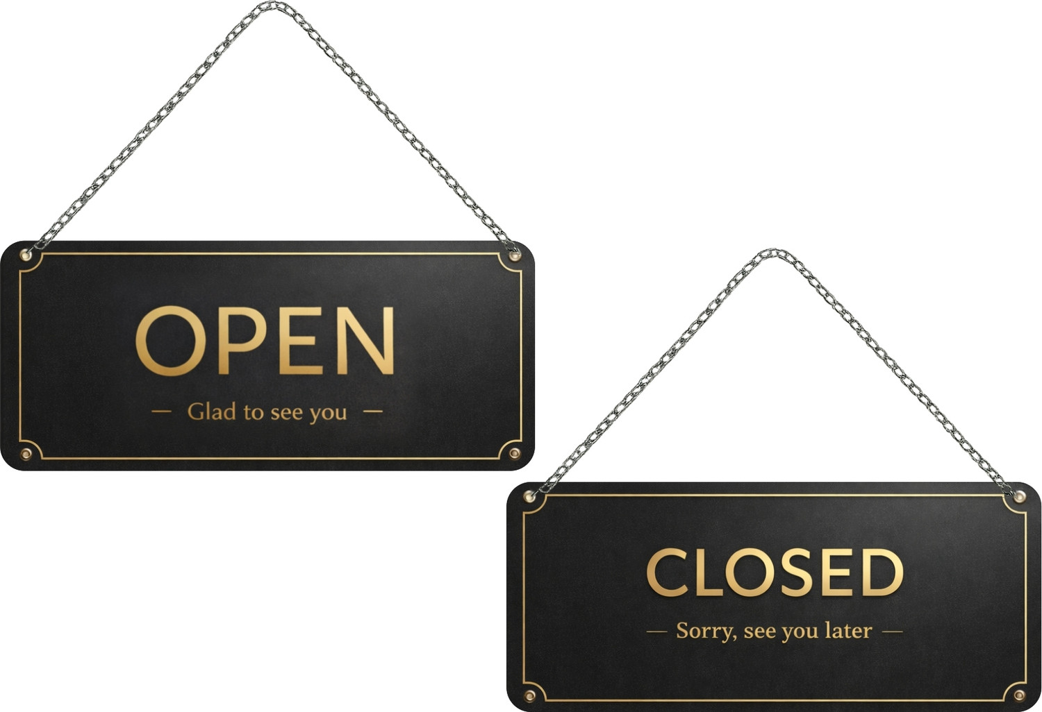 Image of Signex Print Media OPEN, CLOSE Emergency Sign