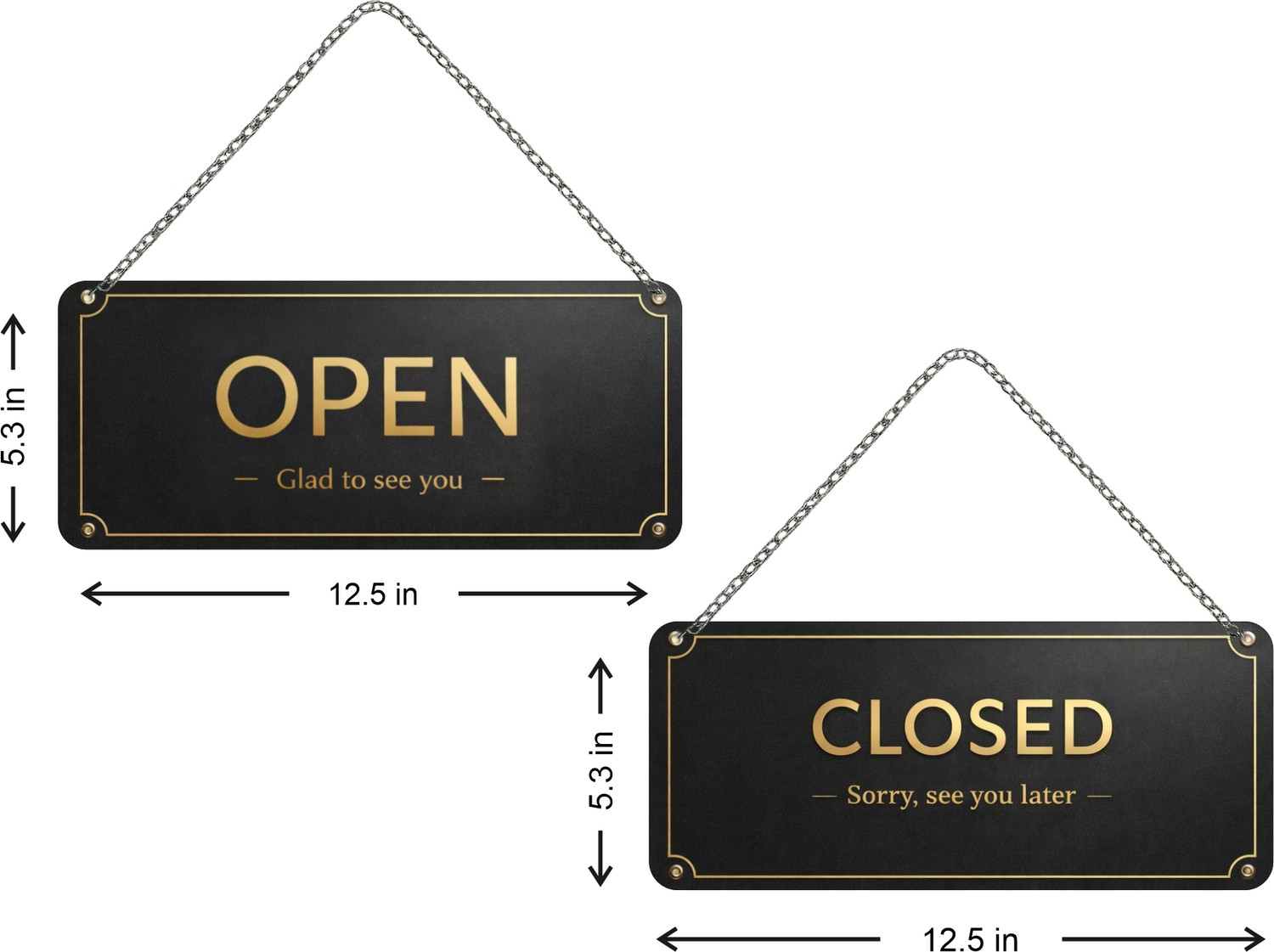 Image of Signex Print Media OPEN, CLOSE Emergency Sign