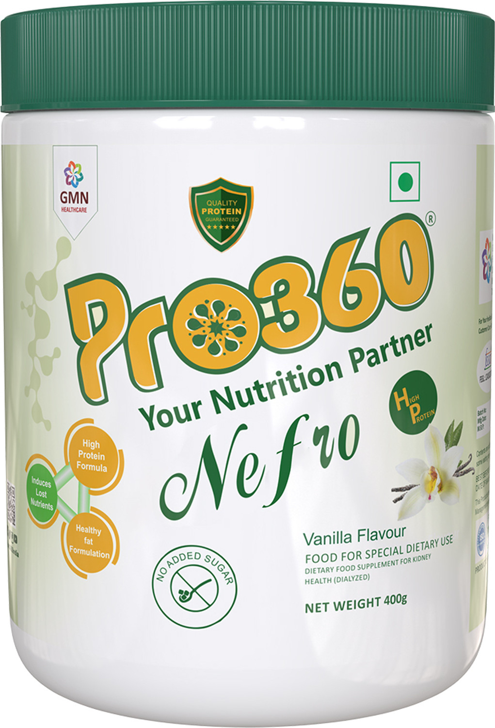 Image of PRO360 Nefro HP - Dialysis Care Nutritional Protein Supplement for Kidney /Renal Health Protein Blends