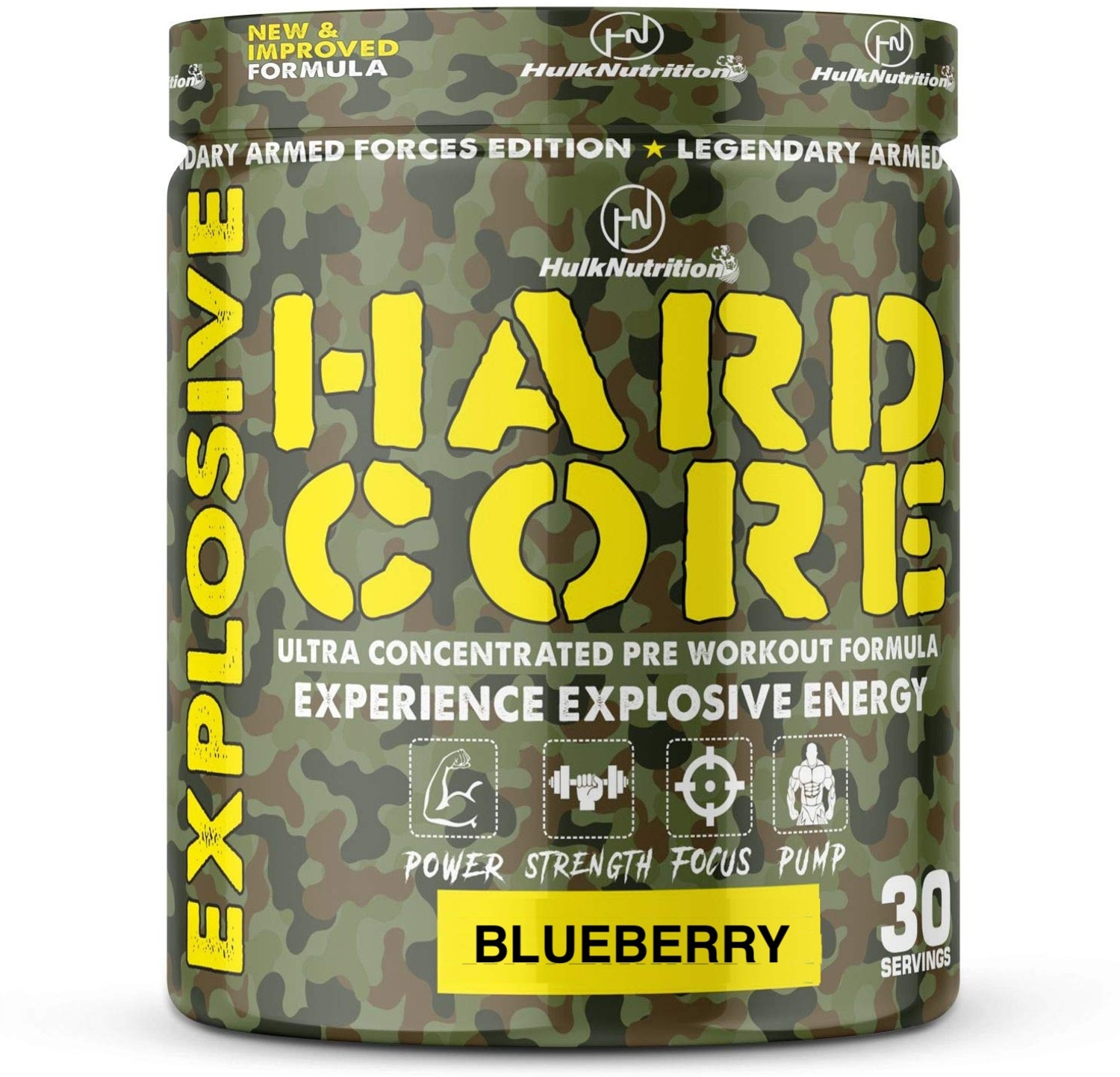 Image of Hulk Nutrition Explosive Pre Workout For Energy, Muscle Pump, Strength, Focus & Endurance Sports Drink