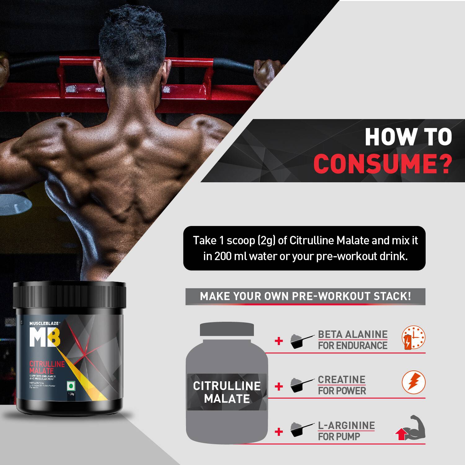 MUSCLEBLAZE Citrulline Malate Nutrition Drink - Image 5