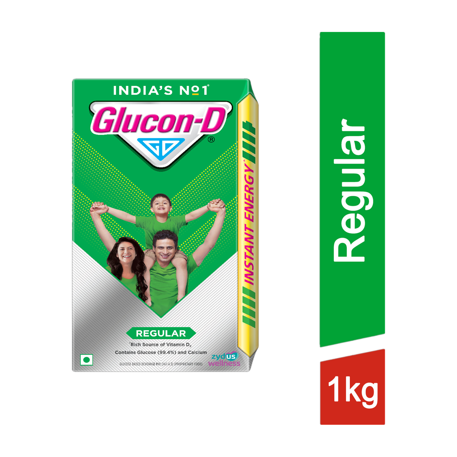 Image of GLUCON-D Regular with 3 Benefits of Energy, Recovery, and Immunity, Refill Sports Drink