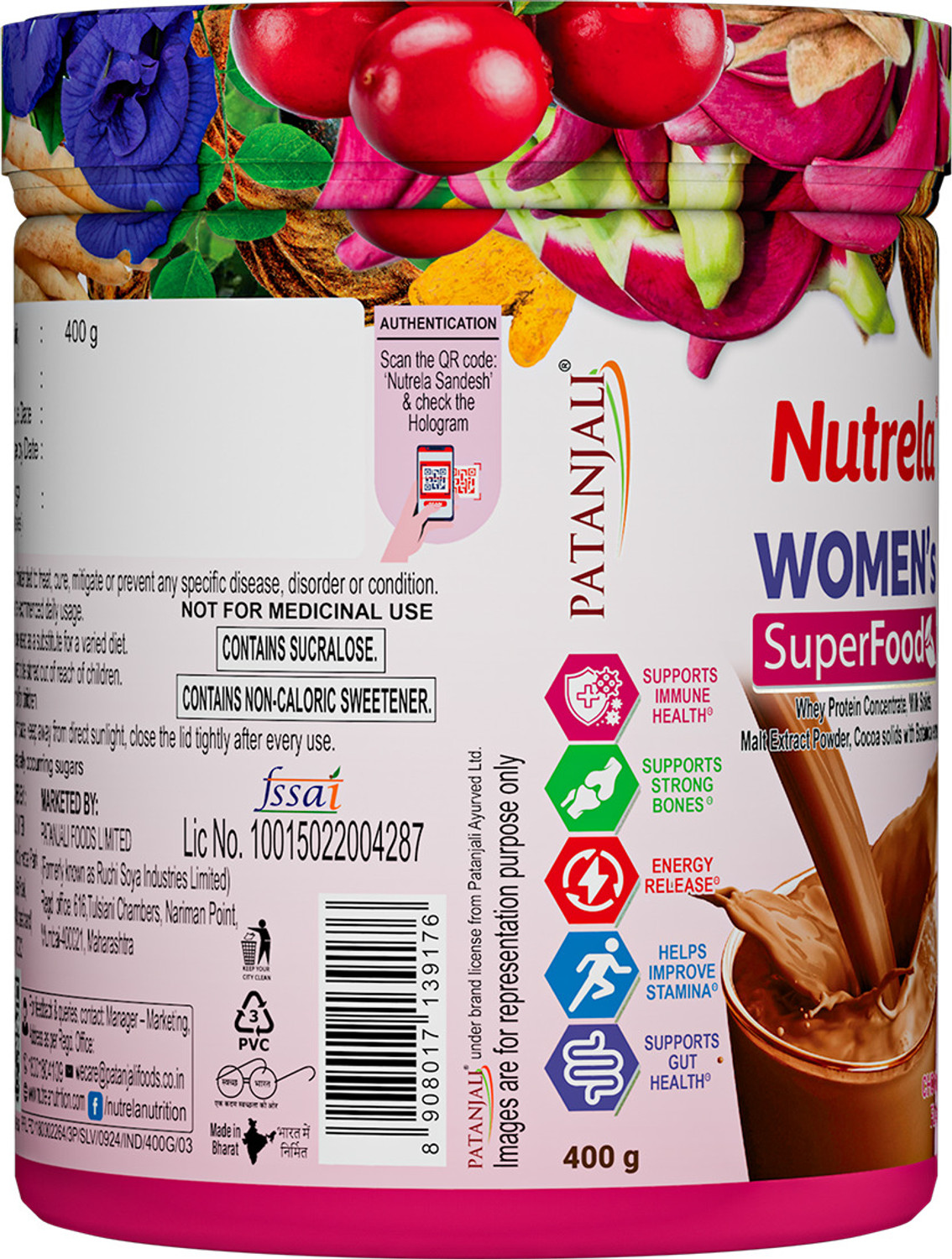Image of PATANJALI Superfood for Women| Whey Protein Powder| Everyday Supports Bone & Muscle Health Nutrition Drink