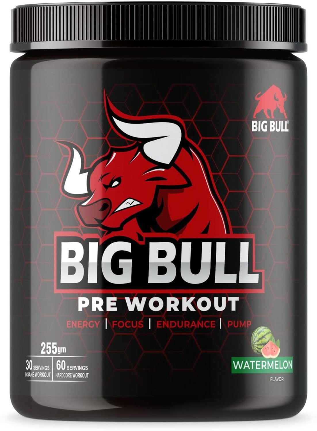 Image of Big Bull Pre-Workout Supplement Powder|Energy, Focus, Endurance & Pump|Beta-Alanine Energy Drink