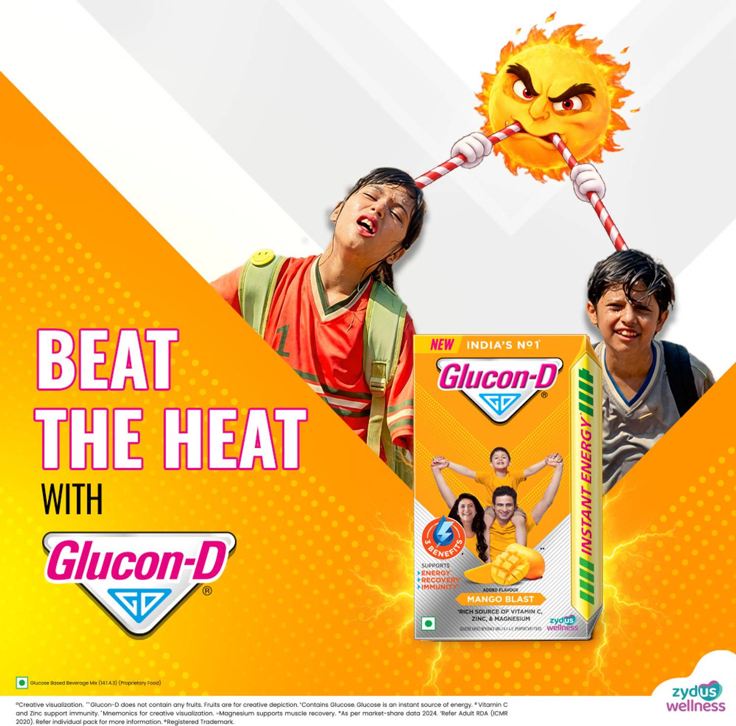 GLUCON-D Mango Blast Sports Drink - Image 4