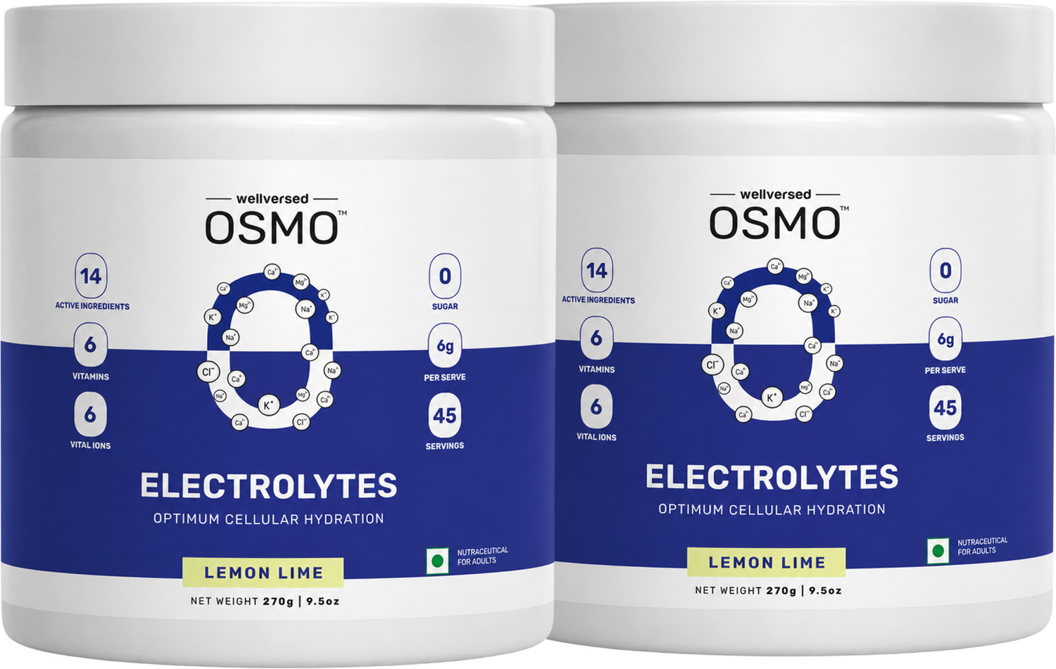 Image of Wellversed OSMO Electrolyte Blend with Taurine & Vitamins | Cramp Relief and Rapid Hydration Drink