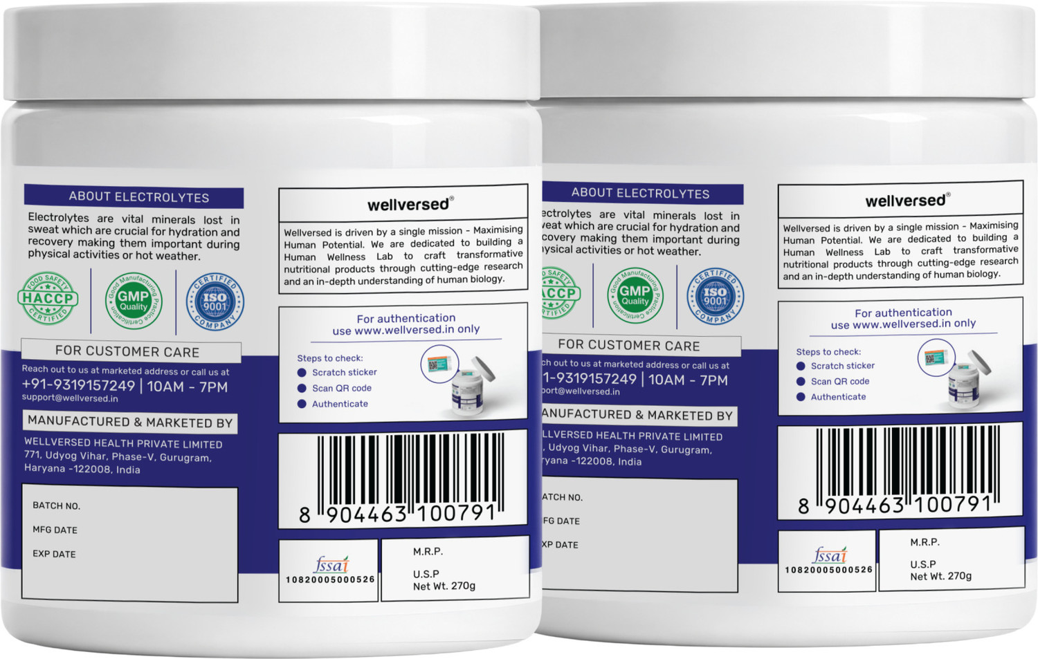 Image of Wellversed OSMO Electrolyte Blend with Taurine & Vitamins | Cramp Relief and Rapid Hydration Drink