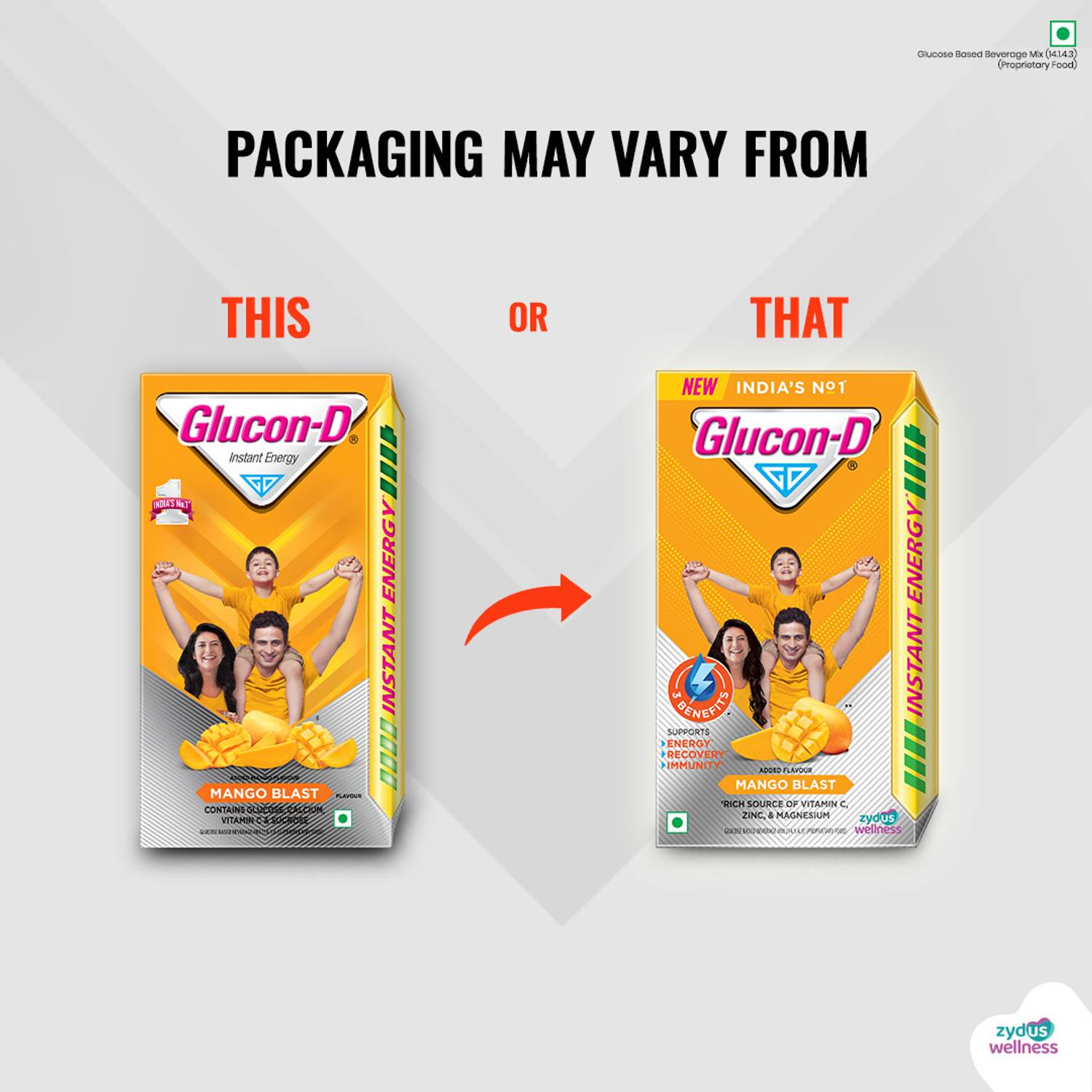 GLUCON-D Mango Blast Sports Drink - Image 2