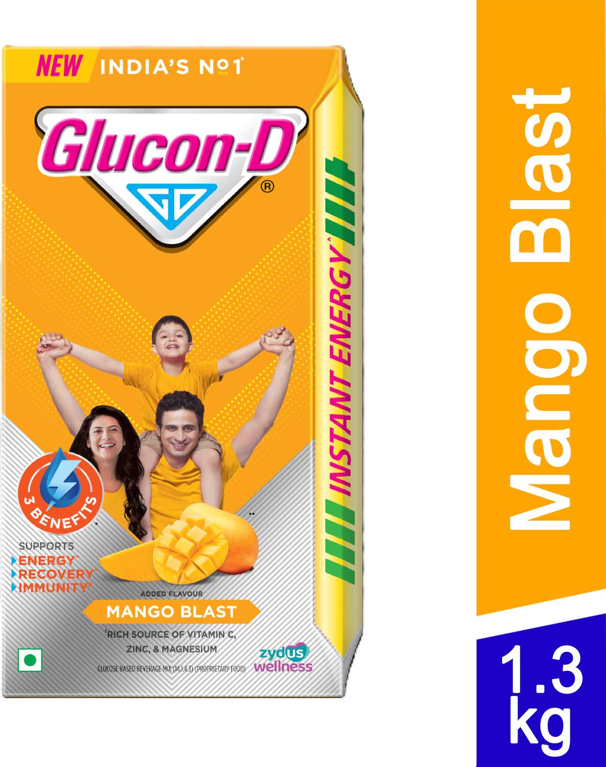 GLUCON-D Mango Blast Sports Drink - Image 1