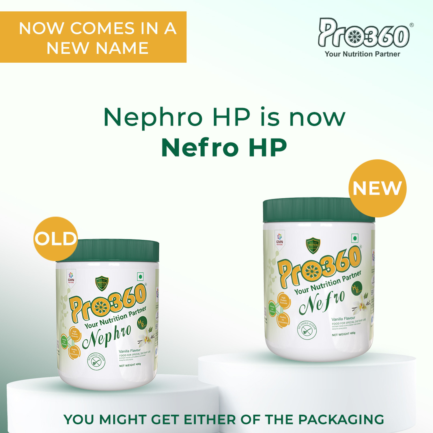 Image of PRO360 Nefro HP - Dialysis Care Nutritional Protein Supplement for Kidney /Renal Health Protein Blends