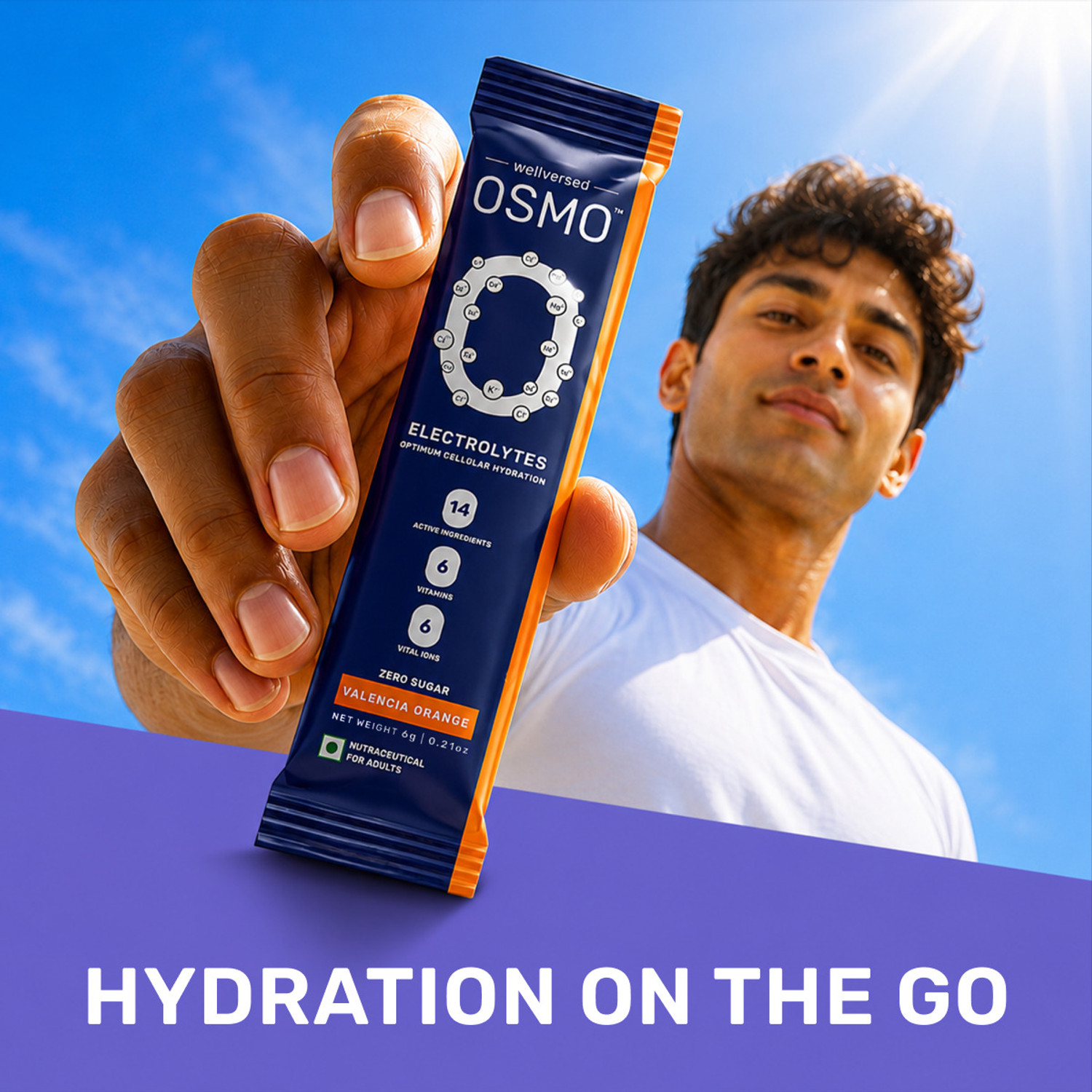 Image of Wellversed OSMO Electrolyte Powder | Rapid Hydration & Cramp Relief | Zero Sugar Electrolyte Hydration Drink