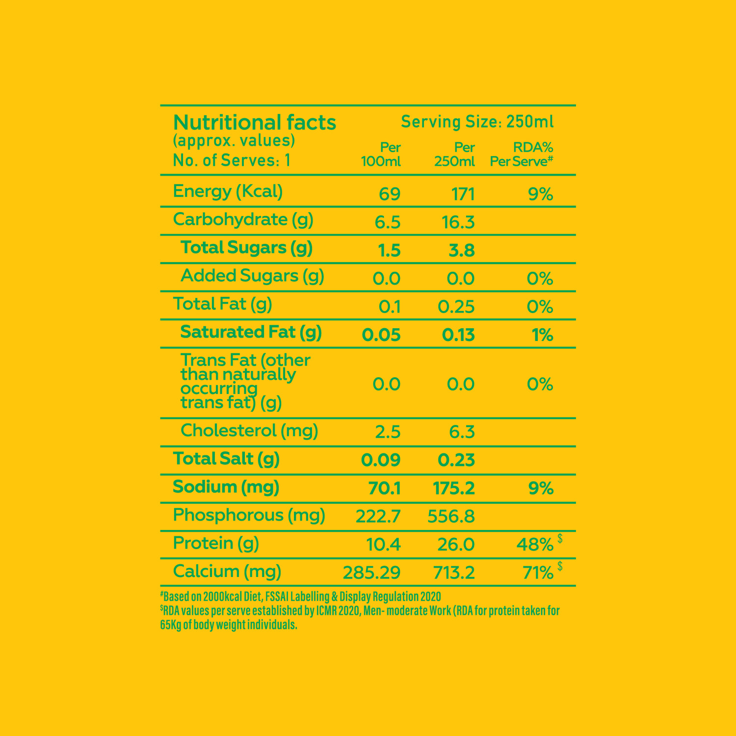 Image of Yogabar Protein Shake rich with 26g Protein in Mango Rizz Flavour Sports Drink