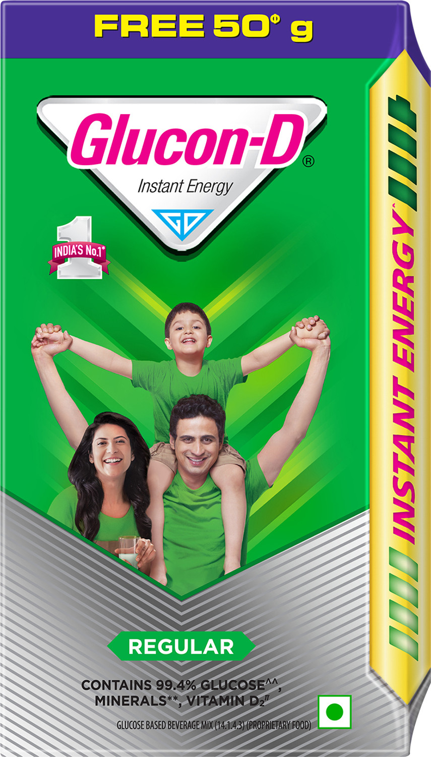 Image of GLUCON-D Regular Glucose Powder, Refill Extra 50 g Free Sports Drink