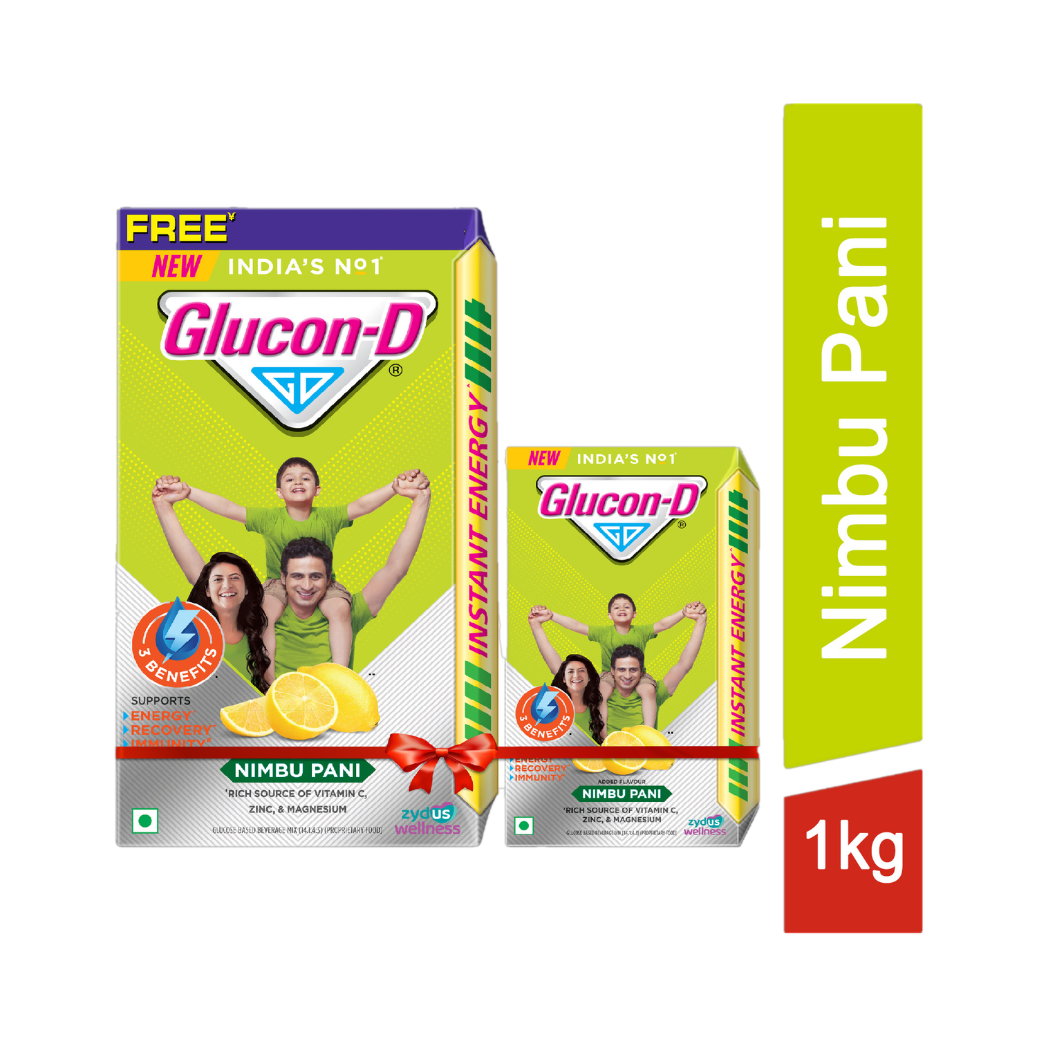GLUCON-D with 3 Benefits of Energy, Recovery,Immunity (Get 250 g Free) Sports Drink