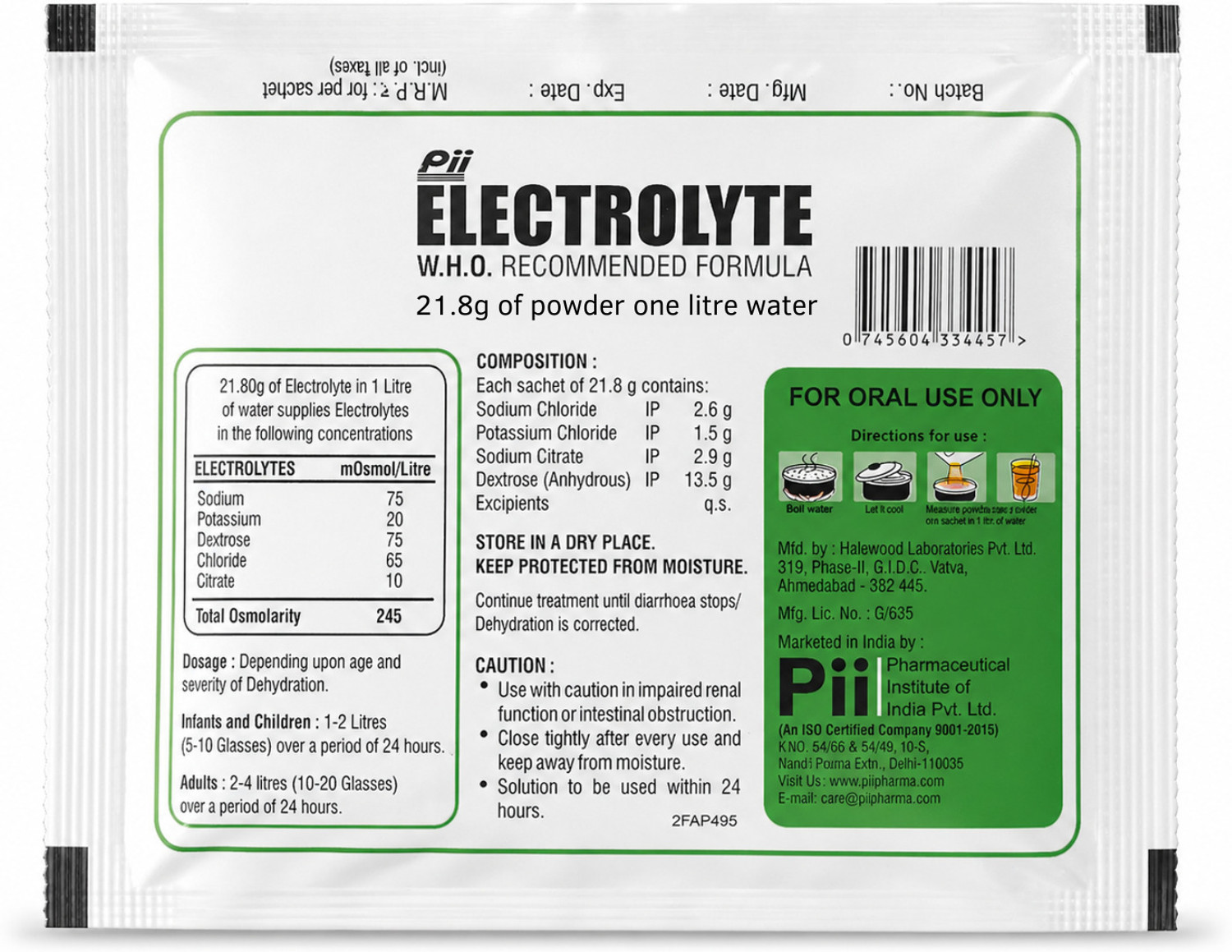 Image of PII ELECTROLYTE Electrolyte Drink Mix Powder Daily Hydration and Mineral Hydration Drink Energy Drink