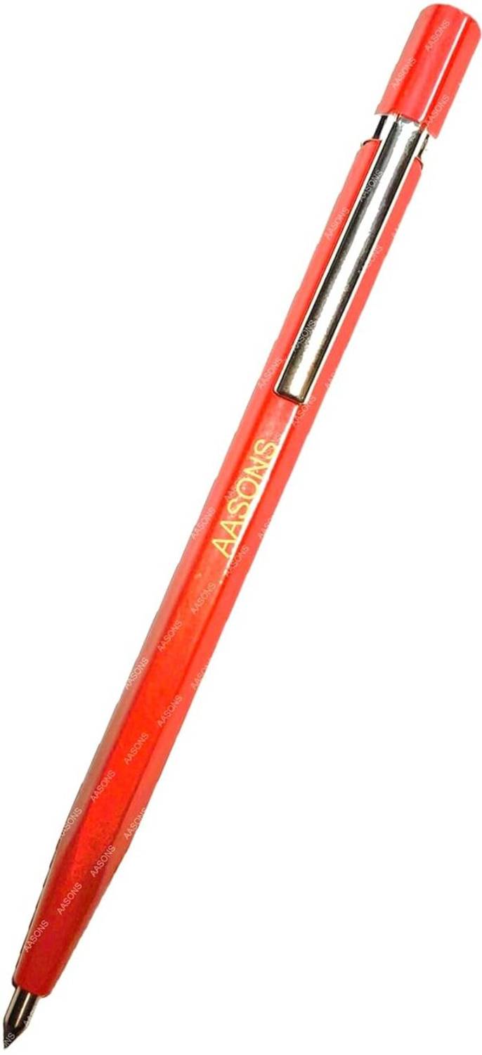 AASONS Metal body Etching/Engraver Pen with clip &Tungsten Carbide Scribe, Glass Writer Engraving Set
