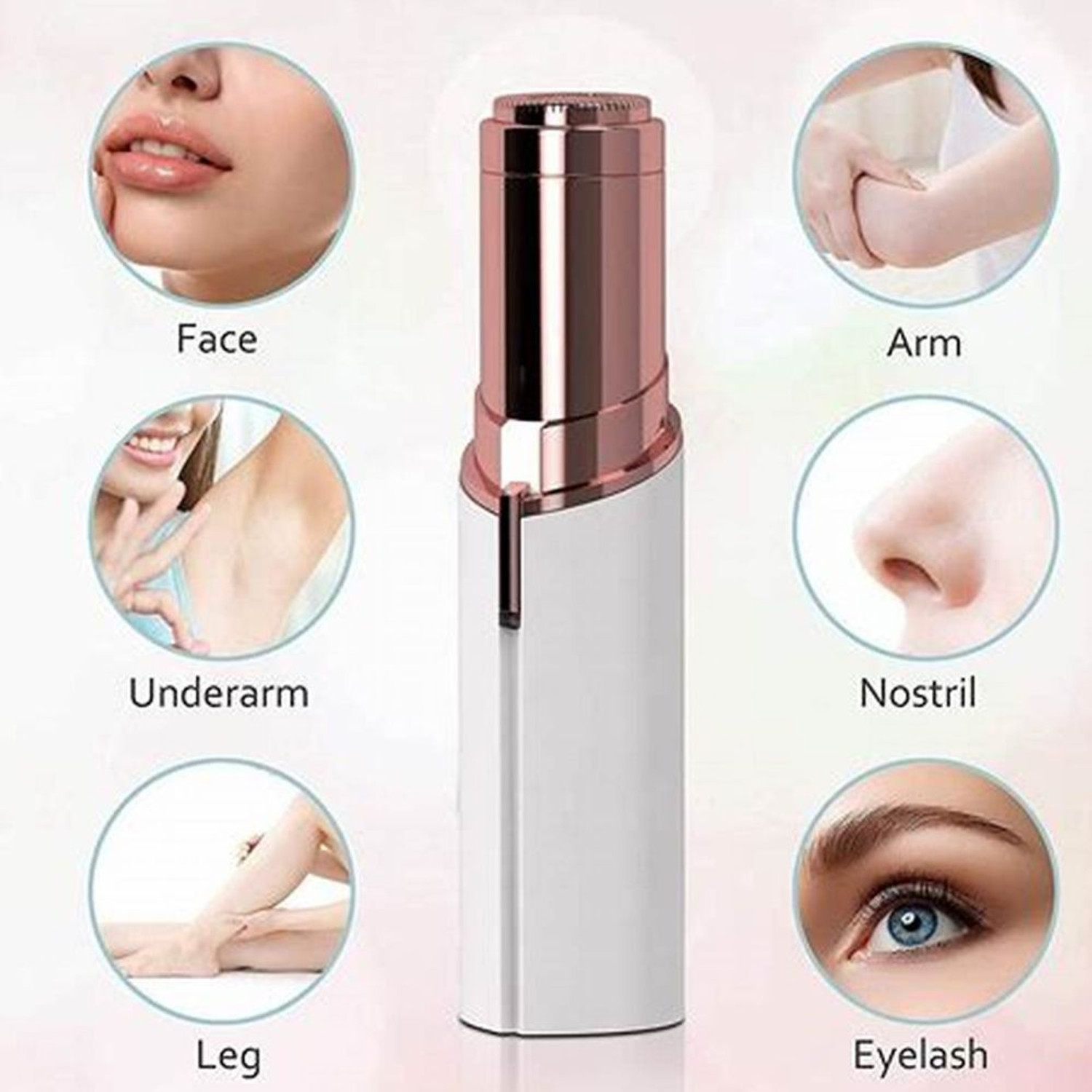 Image of Thepearl Flawless facial hair remover / removes hair instantly & pain free Cordless Epilator