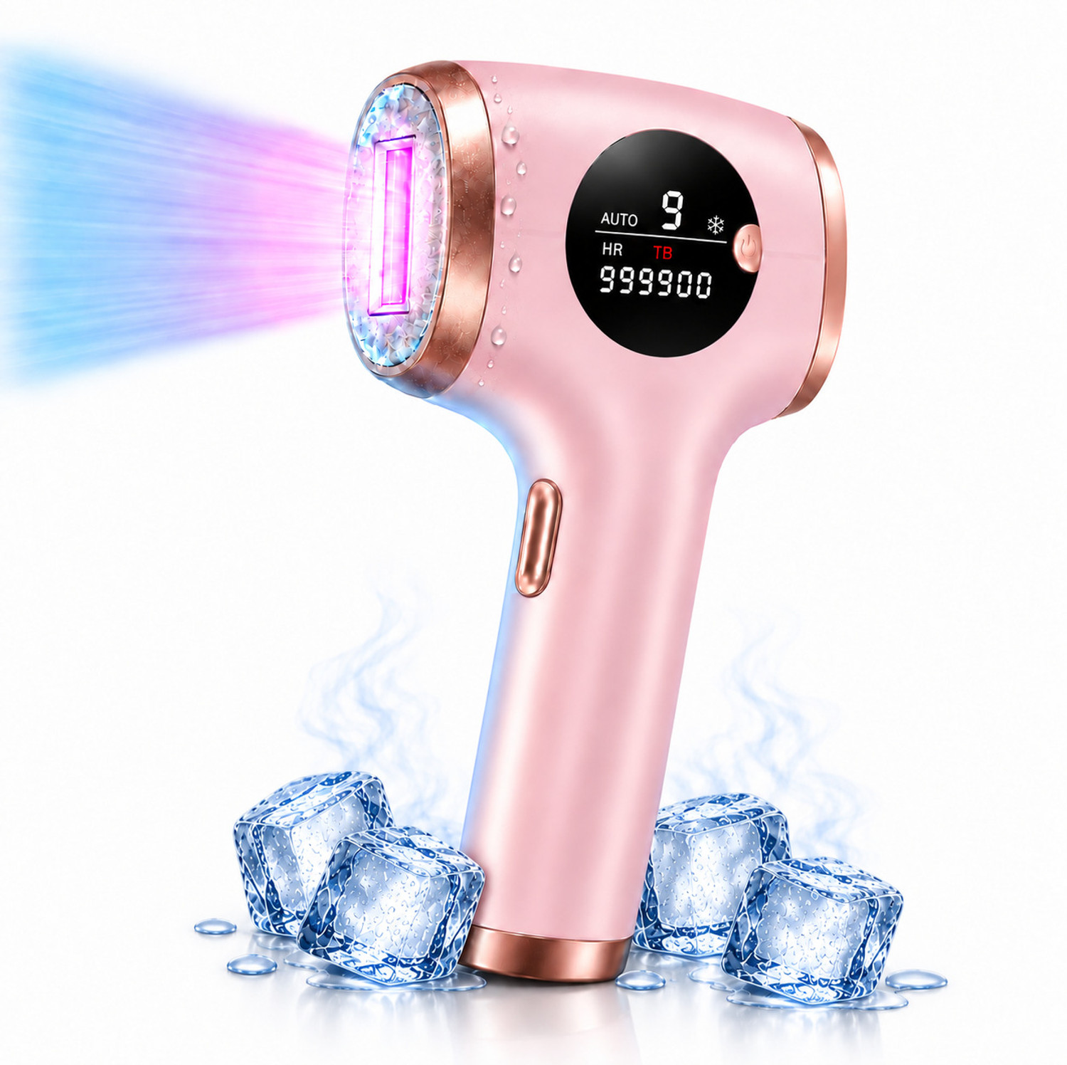 Image of Yuva Pulse IPL Laser Hair Remover for Unisex | 990K Flashes | Ice Cooling | 2 Year Warranty