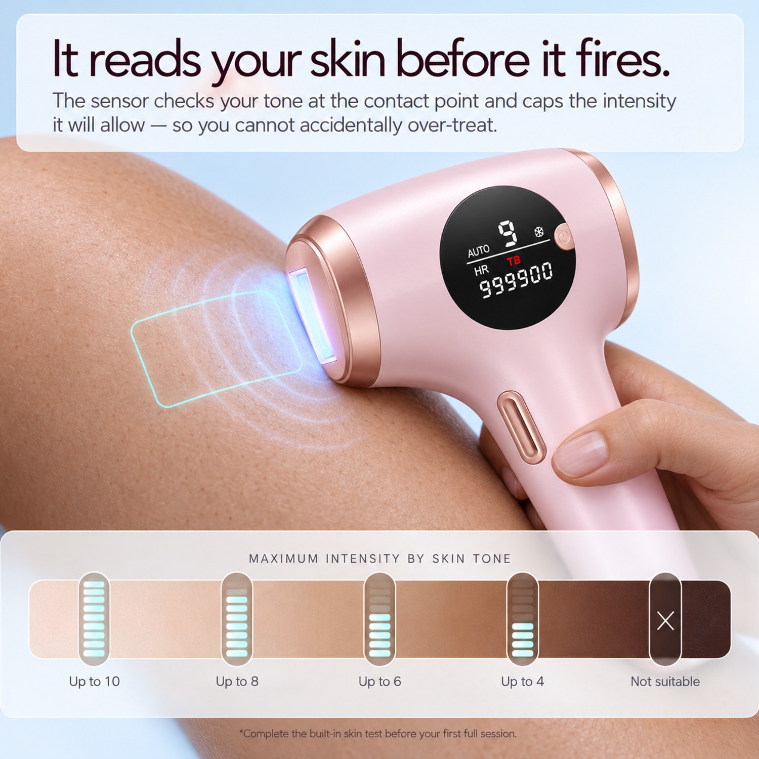 Image of Yuva Pulse IPL Laser Hair Remover for Unisex | 990K Flashes | Ice Cooling | 2 Year Warranty