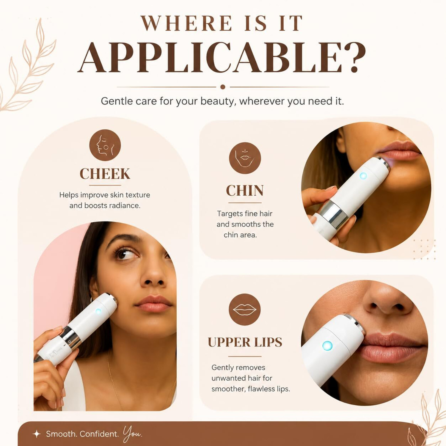 Image of gyolgy Facial Hair Remover for Women|Painless,Upper Lip & Face Hair Trimmer Trimmer 40 min Runtime 1 Length Settings
