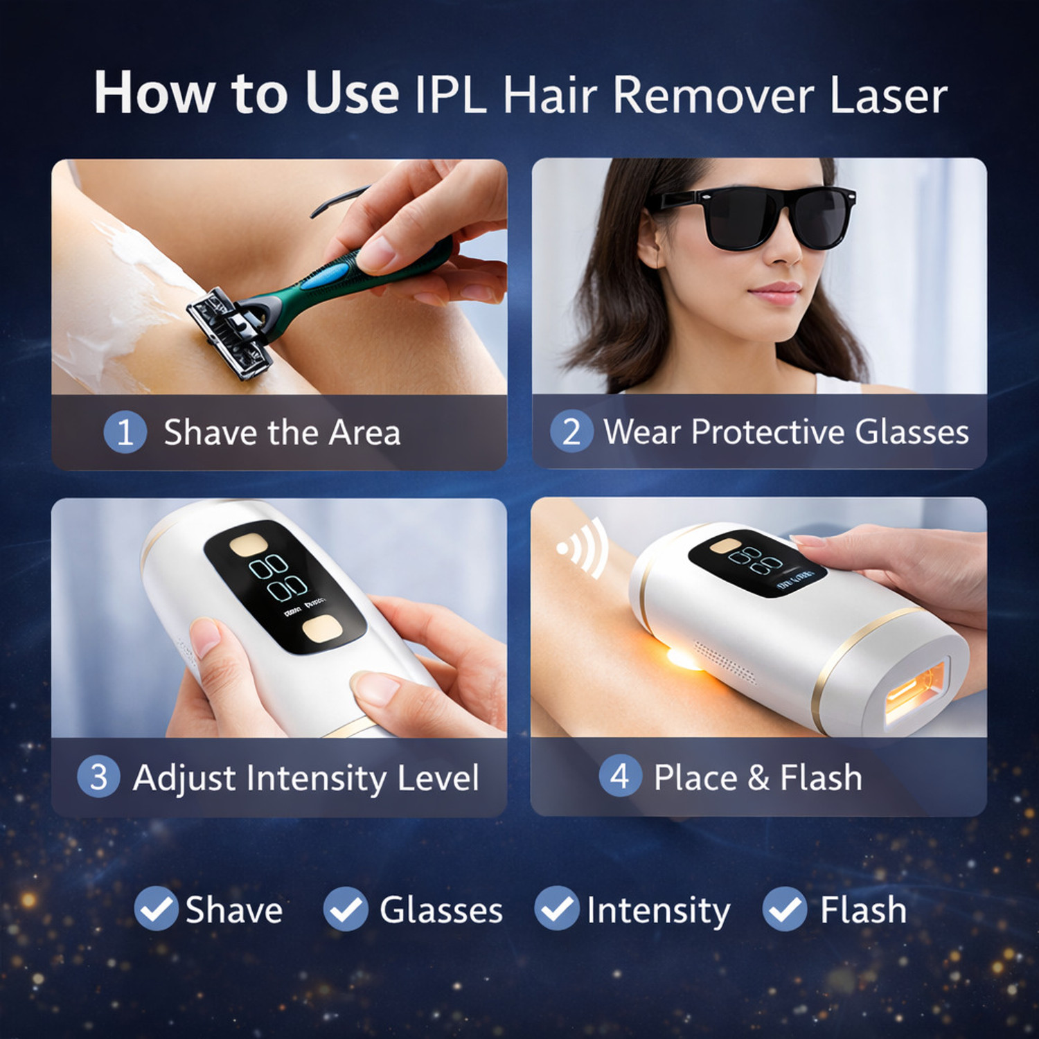 Image of Yuva Pulse ACC001 IPL Laser Hair Remover