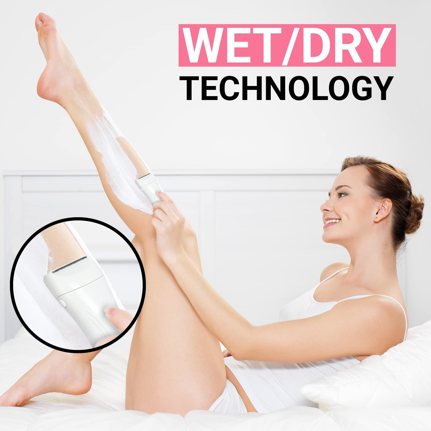 Image of Veenova Body Trimmer for Women | Full Body Hair Trimmer for Women Cordless Epilator