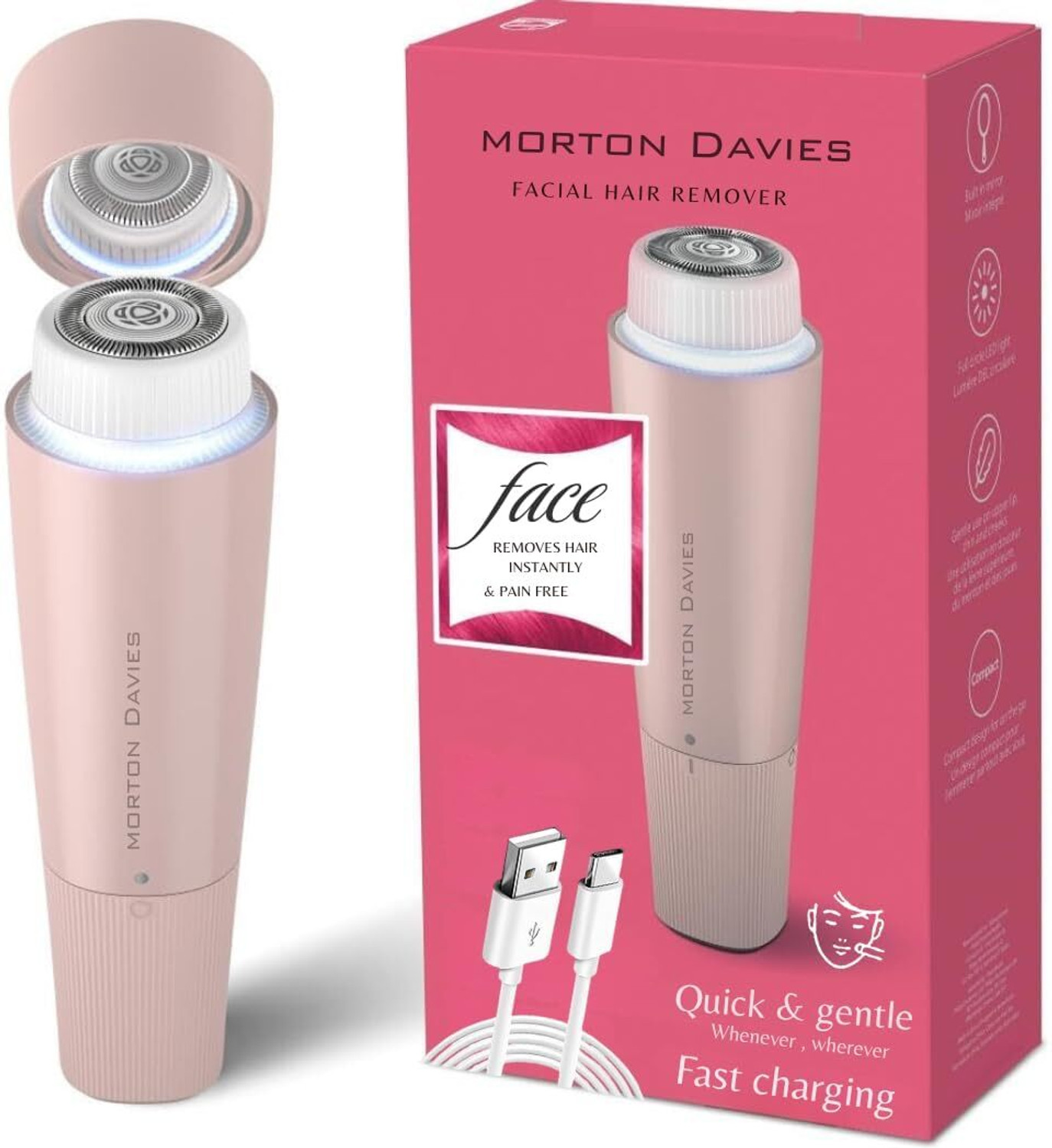 Image of oleander Facial Hair Remover 5000 Series, Personal Groomer for Women Cordless and Compact Cordless Epilator