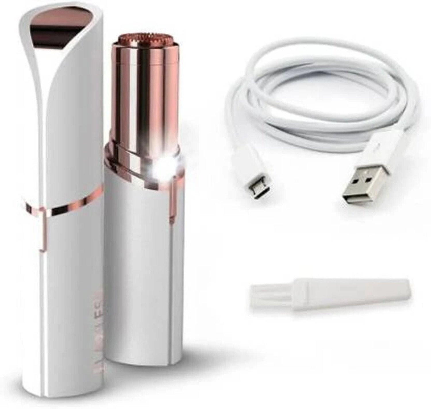 Image of SKEPILA Portable Facial Hair Remover USB Rechargeable Epilator for Chin, Upper Lip & Arm Cordless Epilator
