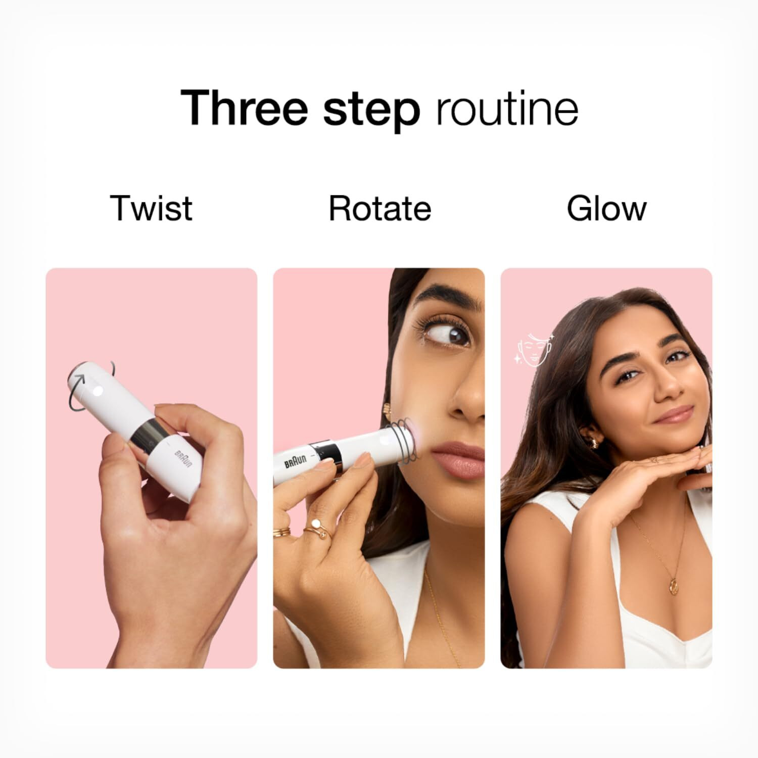 Image of Yiveko Mini Facial Hair Remover for Women | Electric Face Shaver with Smart Light | Gentle & Painless Hair Removal Cordless Epilator