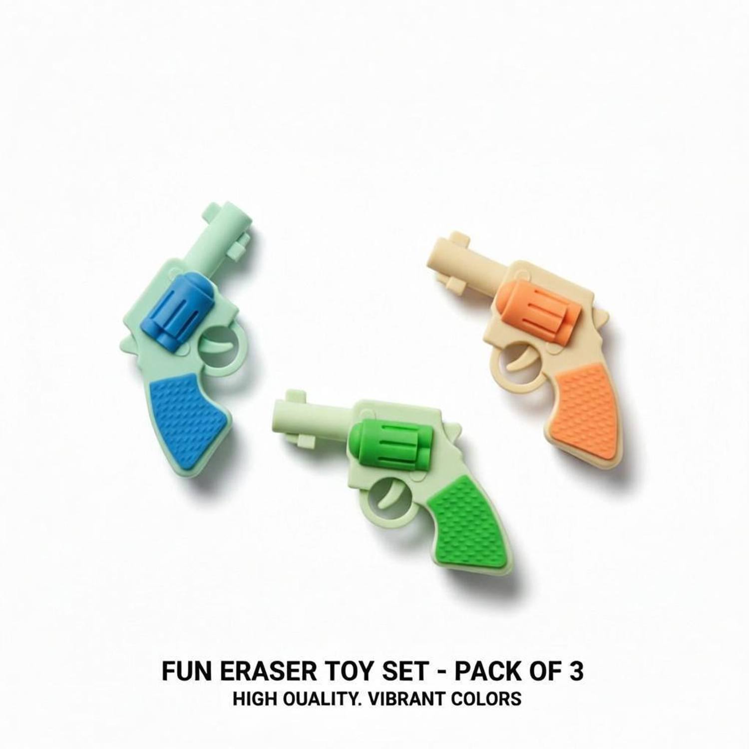 Anshu Collection Gun Eraser Se t3 Non-Toxic Eraser