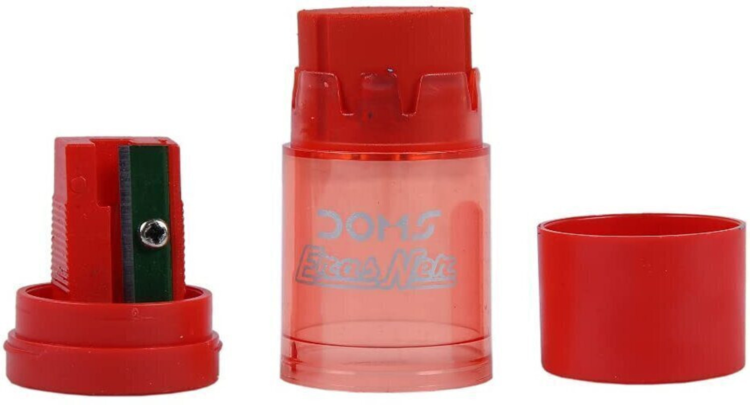 Image of DOMS ErasNer Eraser + Sharpner Blister Pack | Durable & Strong Built Quality Non-Toxic Eraser