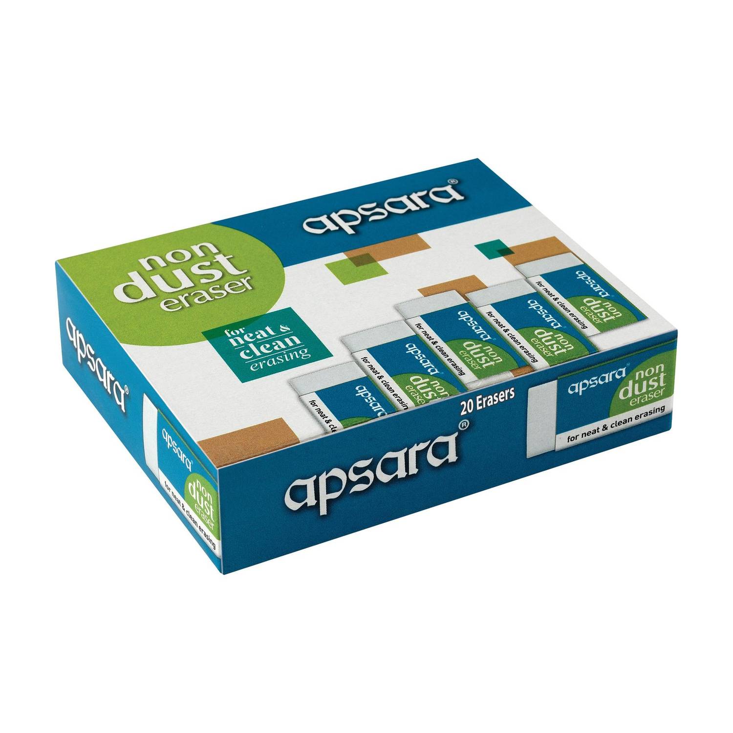 APSARA Non Dust Regular Non-Toxic Eraser