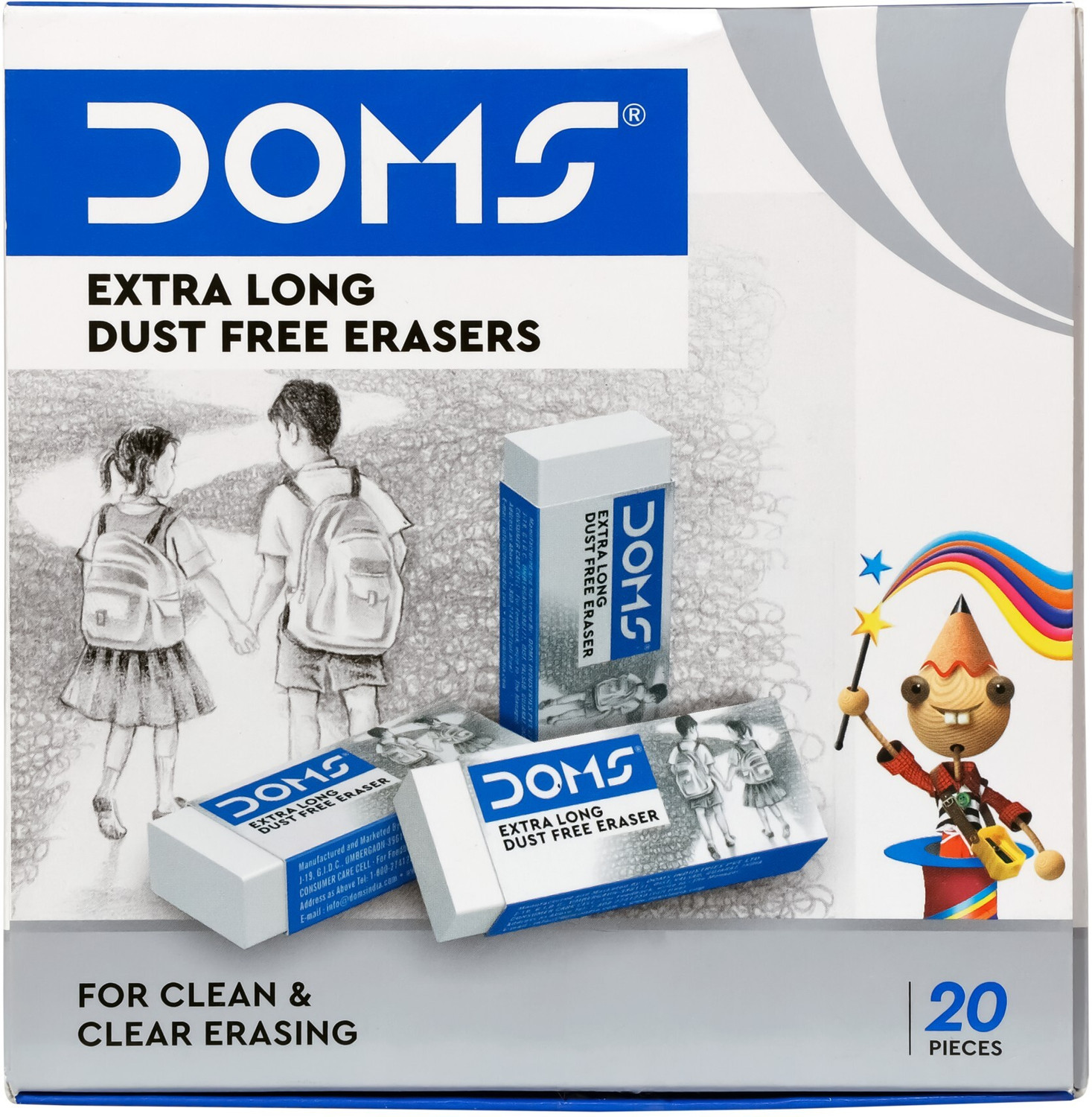 Image of DOMS Extra-Long Dust Free Non-Toxic Eraser