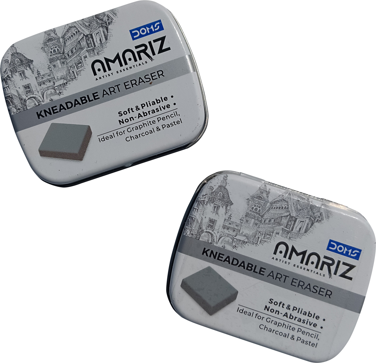 Image of DOMS Amariz Kneadable Art Eraser Pack of 2 Non-Toxic Eraser