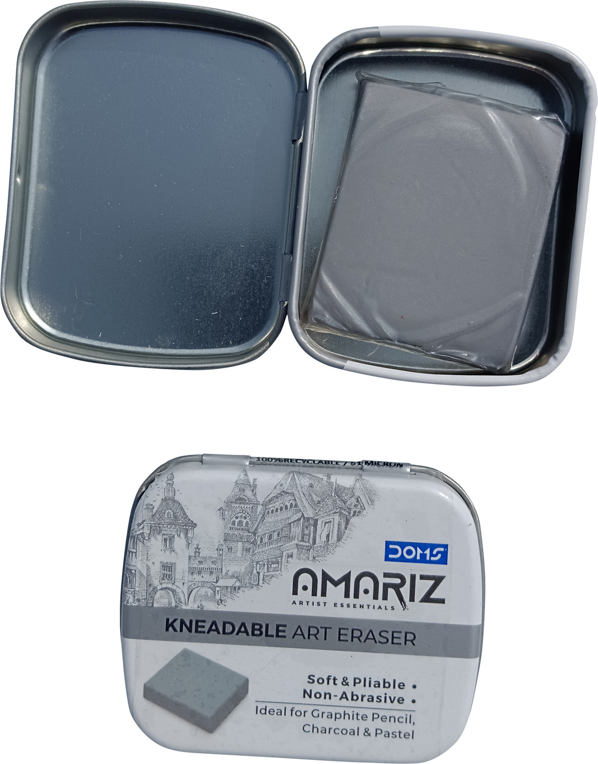 Image of DOMS Amariz Kneadable Art Eraser Pack of 2 Non-Toxic Eraser