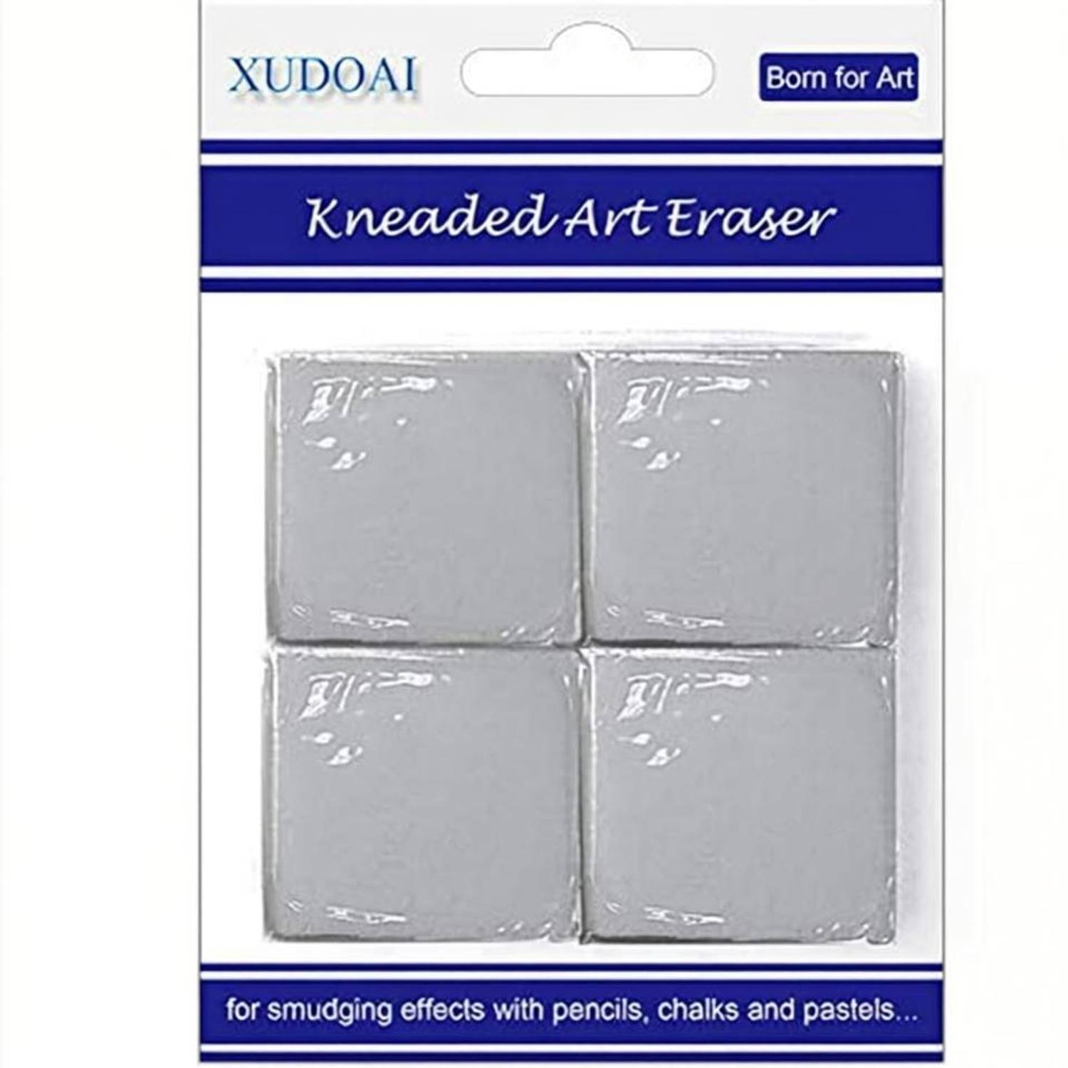 Adoere 4pcs Art Kneaded Eraser, Soft Durable Sketch Putty Rubber Non-Toxic Eraser