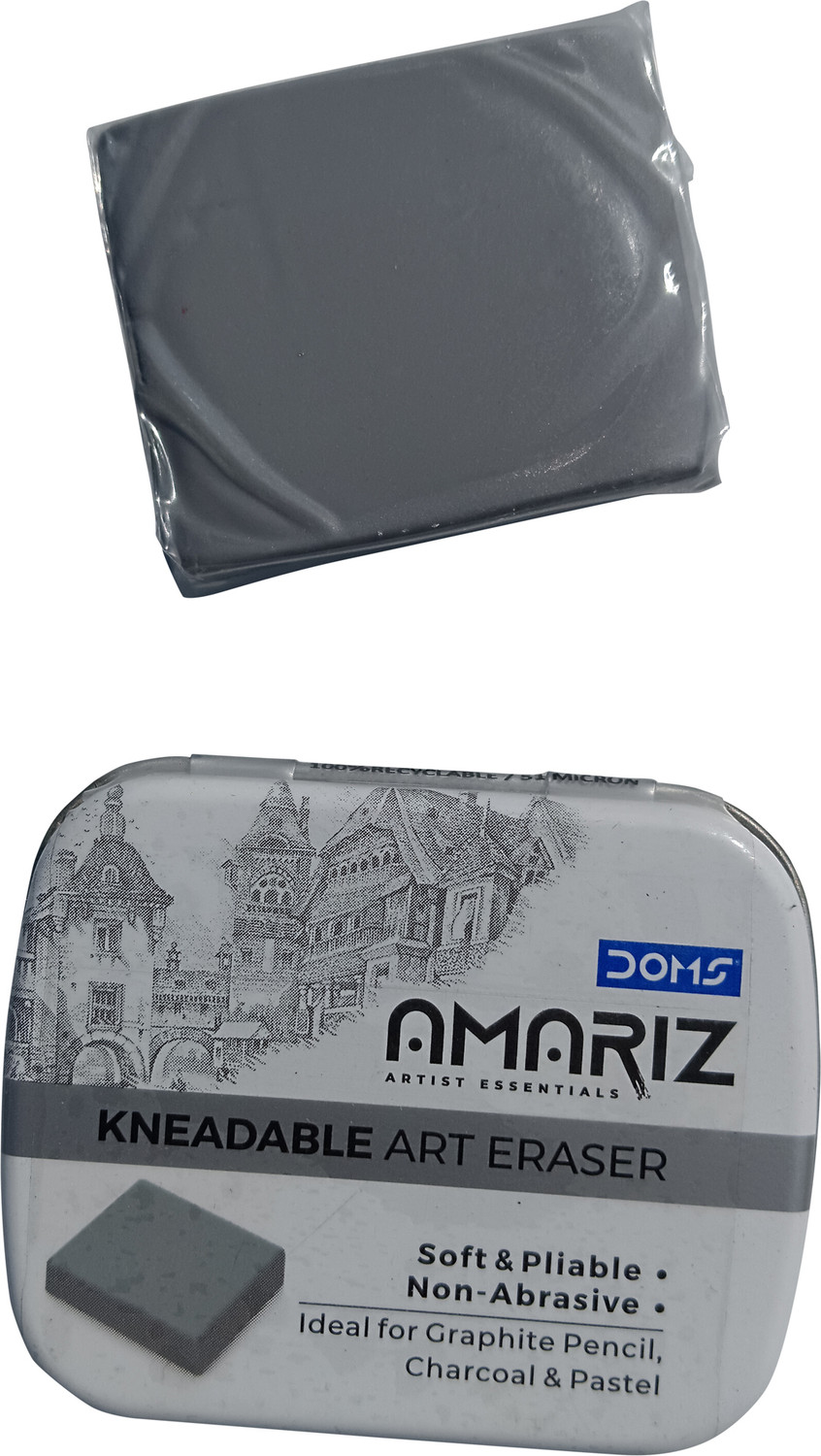 Image of DOMS Amariz Kneadable Art Eraser Pack of 2 Non-Toxic Eraser